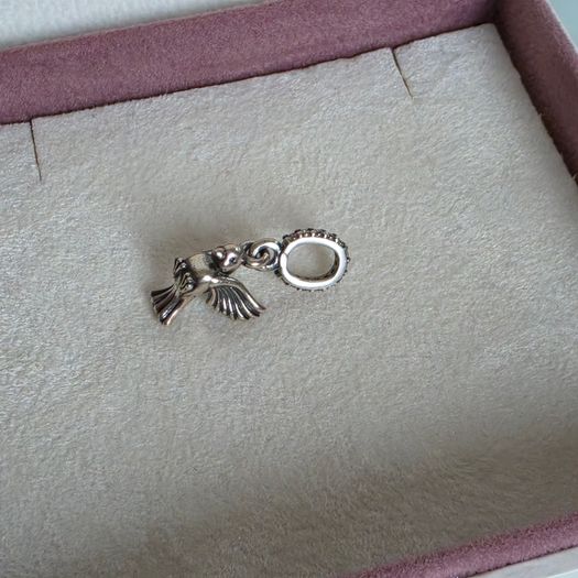 Pandora dove of peace dangle charm perfect condition fully hallmarked
