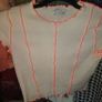 Cream Bershka Top /Orange Trim - January Clearance Image 6