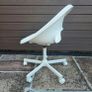 White Swivel Chair Image 4