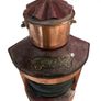 Vintage 1920s-1930s Dutch Maritime Copper Starboard Lamp Image 2