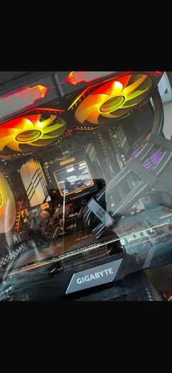 Custom Gaming PC for sale with 27" monitor