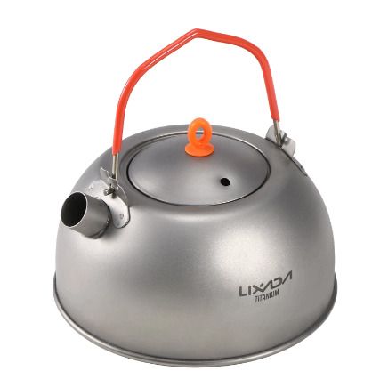 BRAND NEW 600ml Titanium Tea Kettle for Boiling Water Coffee Tea Pot for Outdoor