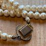 Long Vintage Faux Pearl Necklace Image 3