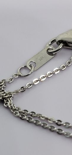 Sterling silver Victorian Shield Inspired Moroccan Amethyst , White Zircon Pendant with Chain (Size 20) in Rhodium Sterling Silver 1.880 Ct.