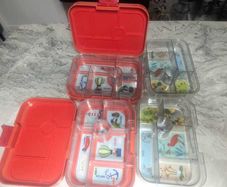 Original 6 section YUMBOX Orange - 20 each and spare inserts - 10 each