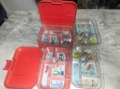 Original 6 section YUMBOX Orange - 20 each and spare inserts - 10 each