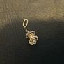 14k solid yellow gold and pearl spider charm from the jewelry brand CATBIRD NYC Image 8