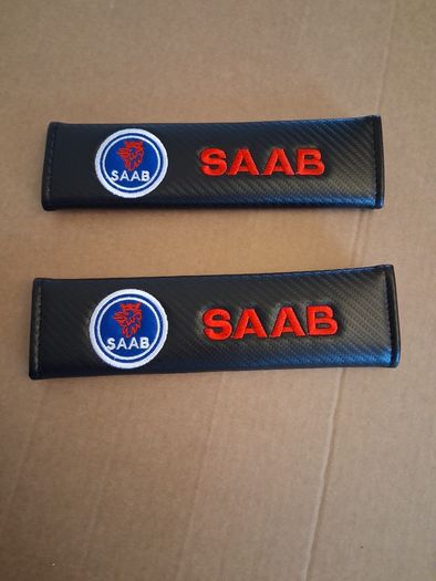 Brand New SAAB Seat Belt Shoulder Pads. Collect In Dublin Or Receive Via Post.