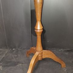 wooden pedestal side table