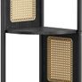 New 5-Tier Corner Shelf, Bookshelf with Polyrattan Sides (Black or Beige) FREE P&P Image 2