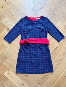 Checked Dress with Belt