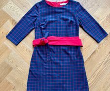 Checked Dress with Belt