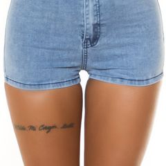 Highwaist Jeans Shorts JEANSBLAU XS -s