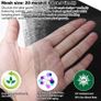 Thicker Black Garden Insect Mesh Netting 2 x 10m  Ultra Fine Garden Netting Mesh Veg Patch Cover for Brassicas, Cabbage & Vegetables, Grass Seed Cover, Helps Deter Butterflies Image 2