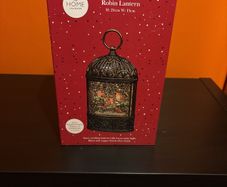 Snow Swirl Robin Lantern
