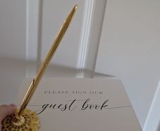 Guestbook sign & pen