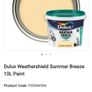 x2 Bundle - Dulux Weather Shield Smooth Masonry Paint - Summer Breeze - Size - 6+L Of A 10L & Now Added - Ronseal Ultimate Protection Decking Stain - Charcoal - 500g Image 10
