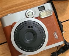Fuji Instax Mini 90 Camera with Battery and Charger, Retro look