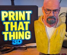 Walter White Bust - 3D Printed & Hand-Painted Resin Figure | 225 mm | Breaking Bad | Premium Collectible