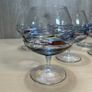 6 x Helios Brandy Glasses - Stain Glass - Hand Blown - Artland Image 3