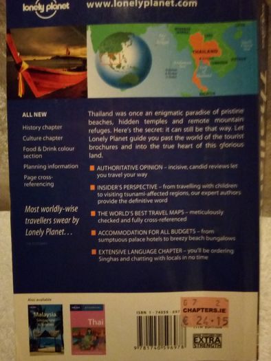 Thailand (Lonely Planet Country Guide) by Joe Cummings (Paperback)