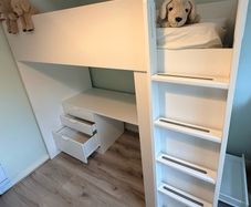 Ikea Bunk Bed with Desk and Storage