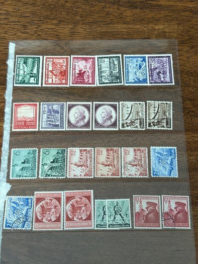 Germany 1872-1945 Reich Collection lot stock 1200+ stamps and 2 Mint sheets