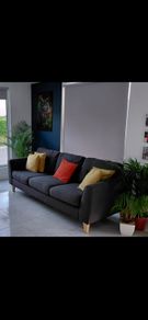 3 seater charcoal sofa