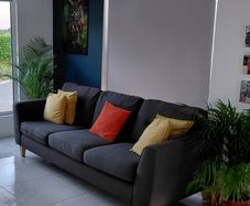 3 seater charcoal sofa