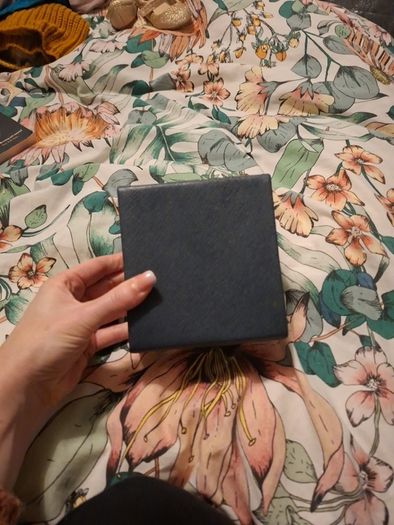 Navy clutch bag