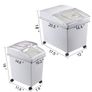 BRAND NEW Kitchen Container Ingredient Storage Bin W/ Wheel & Scoop Image 6