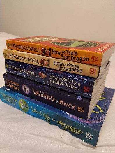 Cressida Cowell, how to train your dragon books