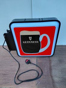 Guinness illuminated wall sign