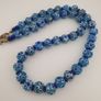 Antique Venetian Style Thousand Eyes Blue Eyes Glass Beads Necklace Image 7