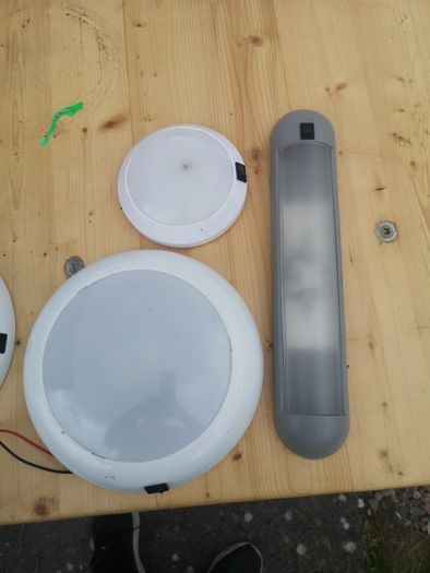 Camper lights with switches