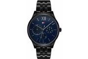 Tommy Hilfiger Mens Watch 1791454 Black/blue Dial -warranty - Free Delivery