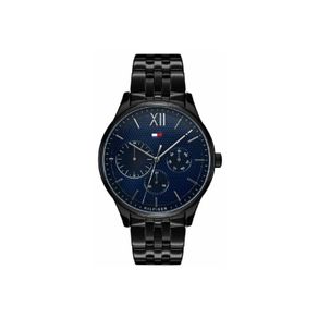 Tommy Hilfiger Mens Watch 1791454 Black/blue Dial -warranty - Free Delivery