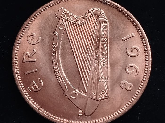 Ireland - 1968 - 1 Penny - Hen with Chicks - UNC - KM.11 - [277]