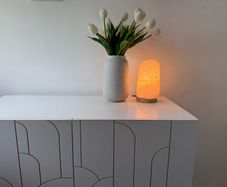 Candlelight Himalayan White Salt Lamp