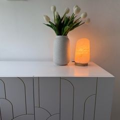 Candlelight Himalayan White Salt Lamp