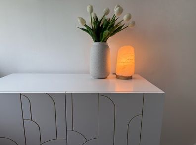 Candlelight Himalayan White Salt Lamp