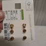 Gold-Tone Stud Earring Set 3 Pairs Image 4