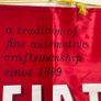 Fiat 60's Dealer Banner Pennant Rare Image 3