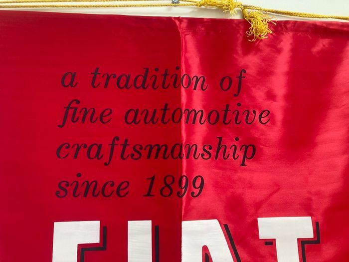 Fiat Dealer Pennant Rare from the 60's