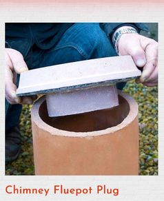 Chimney flue pot plug