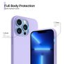 Liquid Silicone Shockproof Case For iPhone 13 Pro Luxury Soft Phone Cover Purple New - FHT4IP13PLK Image 2