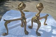 Napolean 111 Heavy Brass Andirons (4kgs)