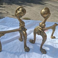Napolean 111 Heavy Brass Andirons (4kgs)
