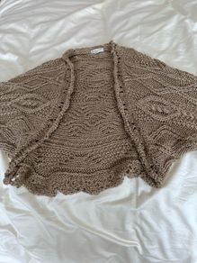 Massimo Dutti Gold Wool Cardigan