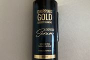 Dripping gold tanning serum